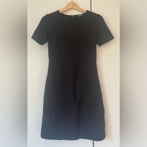 Jcrew Mercantile Back Zip Minimalist Sheath Dress | Size 0 | Black